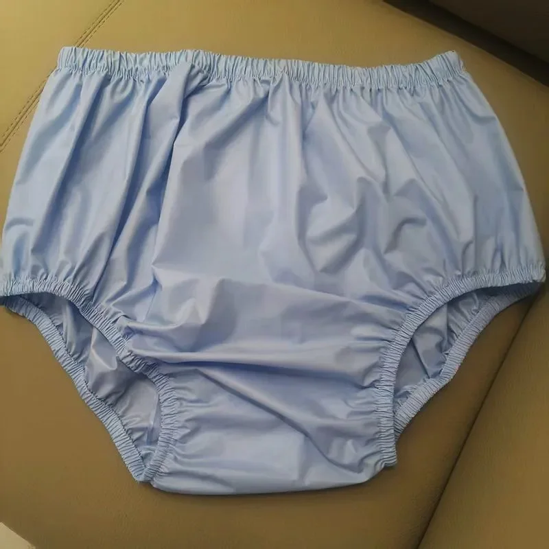

Женские бесшумные водонепроницаемые трусики с высокой талией, подгузники, сексуальные мужские мягкие свободные трусы большого размера из ПВХ, пластиковые треугольные трусы, фетиш ABDL