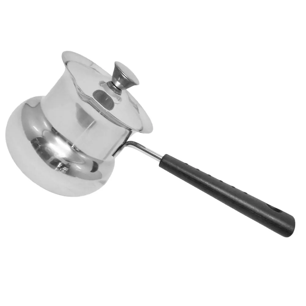 

Hot Milk Cup Stainless Steel Soup Pot Stovetop Cooking Pan Lid Kitchen Cookware Milk Egg Lobster Pasta Saucepan