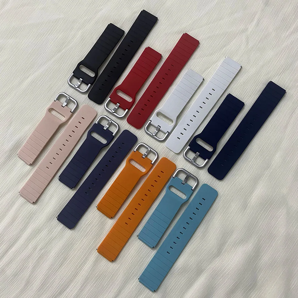 19 مللي متر حزام ساعة اليد بولي يوريثان الفرقة ل Smartwatch ID205L ID205 ID205G ID205U ID205S ID215G استبدال معصمه للنساء الرجال حزام الساعات
