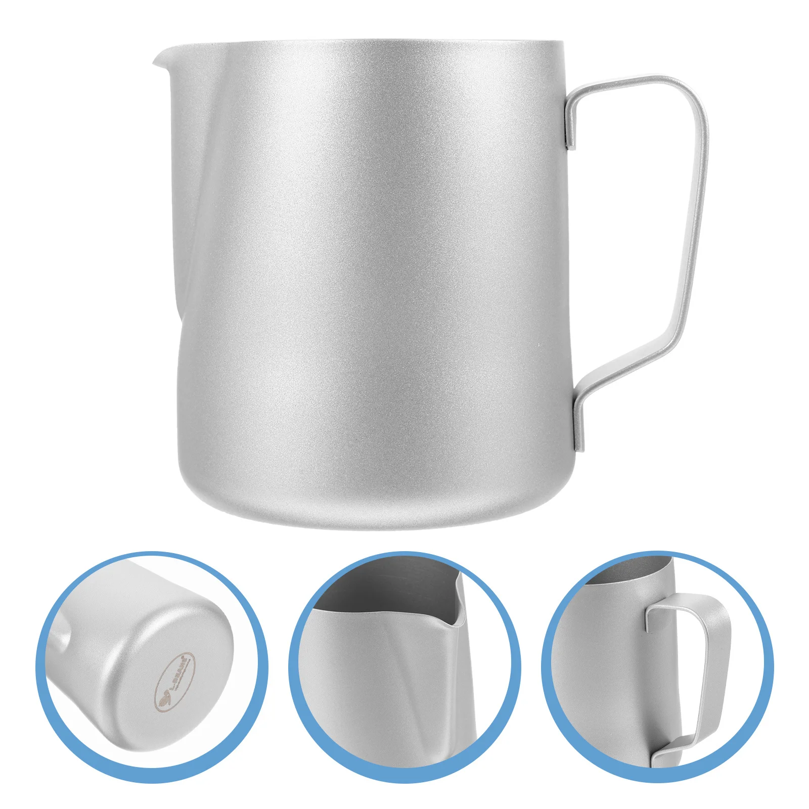 

Flower Cup Pot Frothing Pitcher Milk Frother Stainless Steel Metal Jug for Coffee