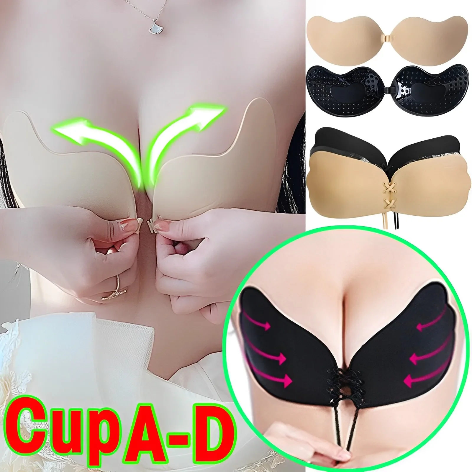 Sexy Women Sexy Stick Gel Silicone Push Up women\'s underwear Invisible Bra Self Adhesive Strapless Bandage Backless Solid Bra