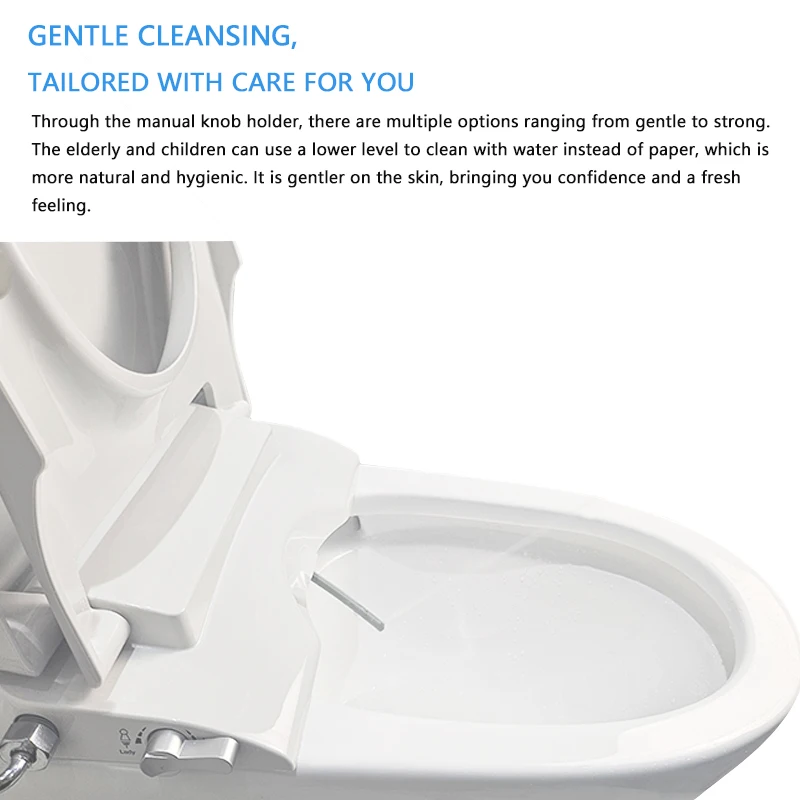 Modern Smart Toilet Seat Cover Type O-V-D Non-Electric Bidet with Filter Easy-to-Use ABS Plastic Design for Bathroom Discount