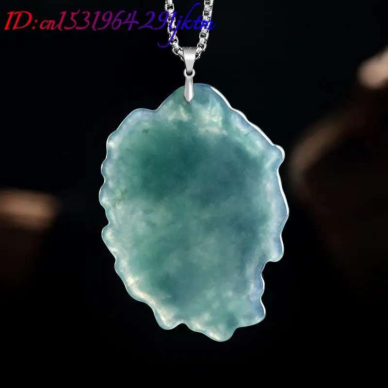 Natural Burmese Jadeite Skull Pendant Necklace Fashion Vintage 925 Silver Real Jade Designer Luxury Gemstone Gifts for Women view 3