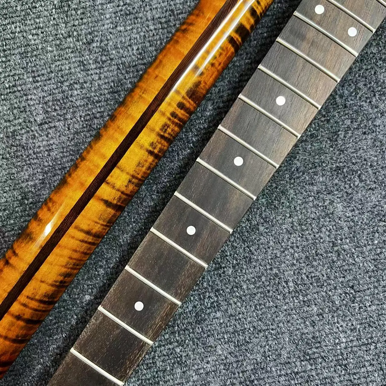 Flame Maple ST Style Replacement Guitar Neck, 25.5