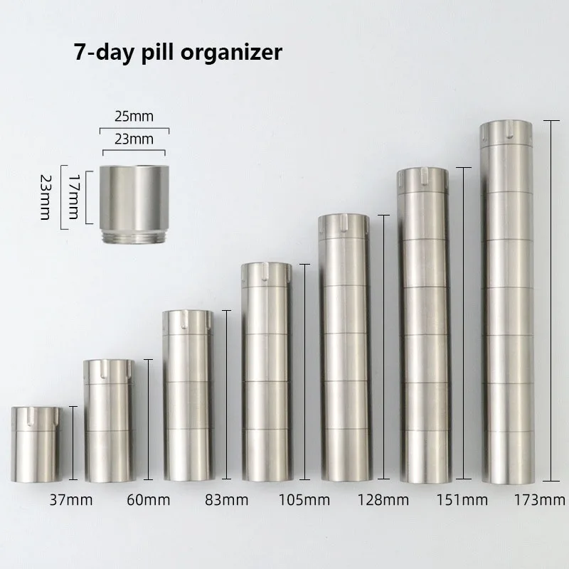 

Водонепроницаемый брелок для хранения, портативная герметичная коробка для таблеток из титанового сплава, сверхлегкие инструменты для выживания и кемпинга на открытом воздухе, EDC