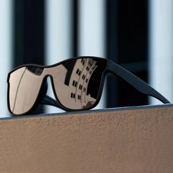 New Fashion One-piece Lens Sunglasses Men Women Luxury Square Black Sun Glasses Male Female Stylish Hiking Driving Shades UV400