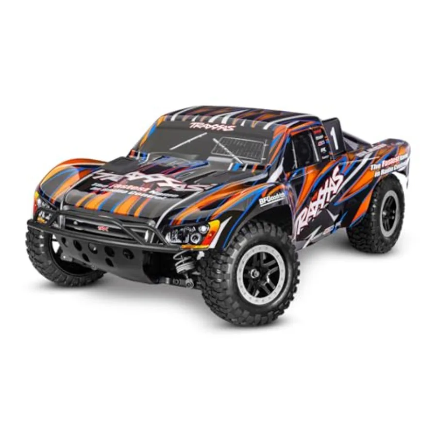 

Slash 4X4 VXL HD: off-road RC truck, durable composite chassis, red/black, waterproof electronics and high-speed brushless powe