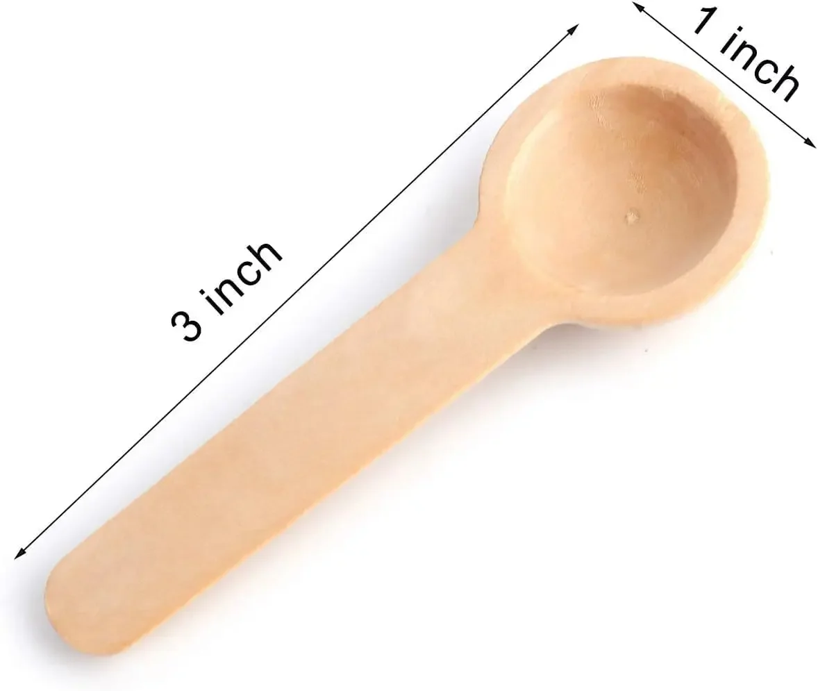 3-10pcs Small Spoons Kitchen Seasoning Honey Coffee Kitchen Cooking Coffee Bean Salt Spice Jar Wooden Measuring Spoons Tools Set