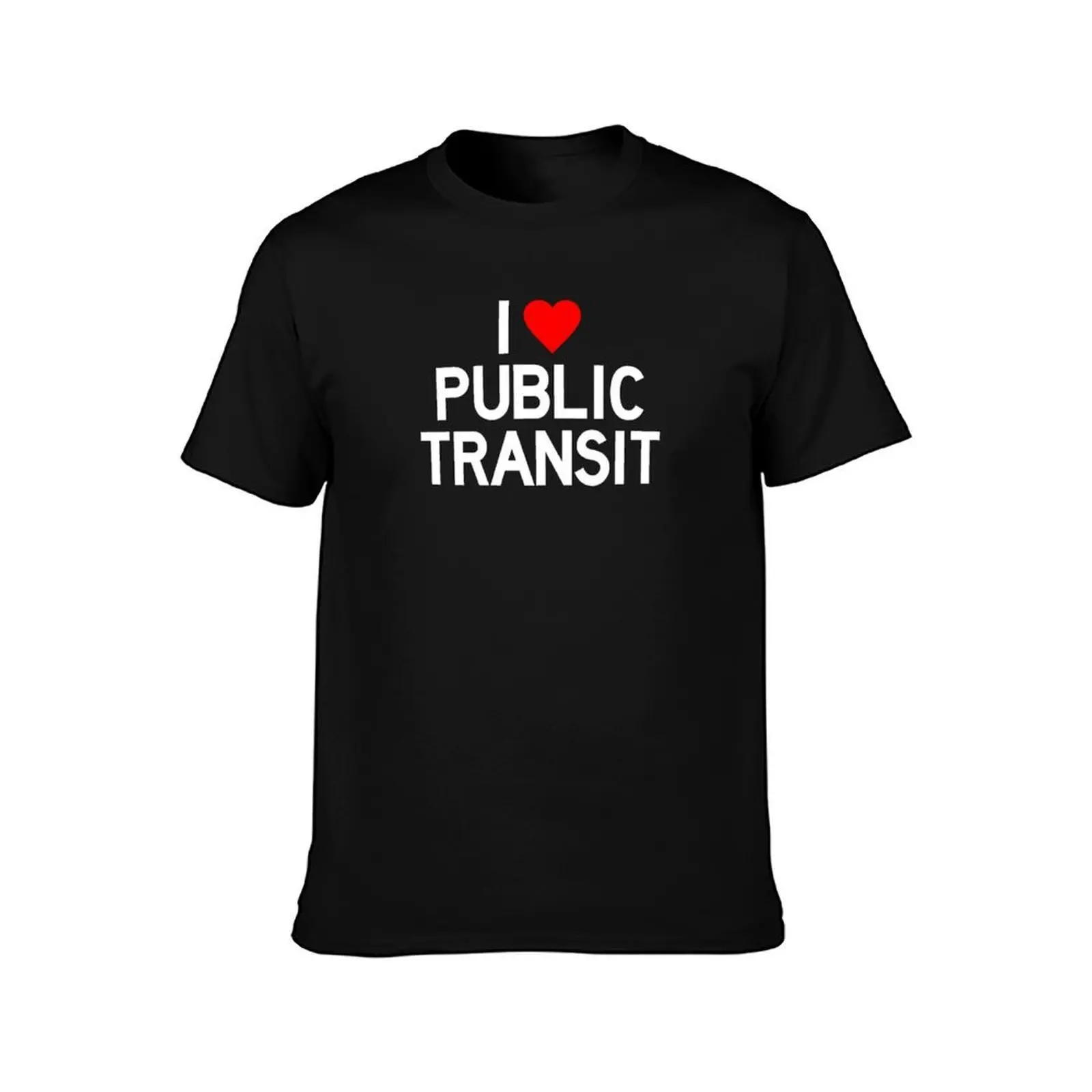 I Love Public Transit T-Shirt Lightweight Cooling Short Sleeve Tee