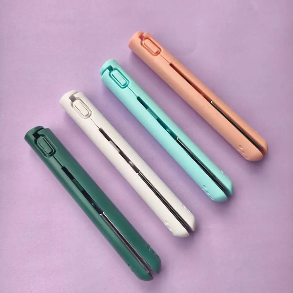Mini USB Interface Hair Straightening And Curling Iron Low Power No Damage To Hair Bangs Styling Tool For Students In Dormi E0H7
