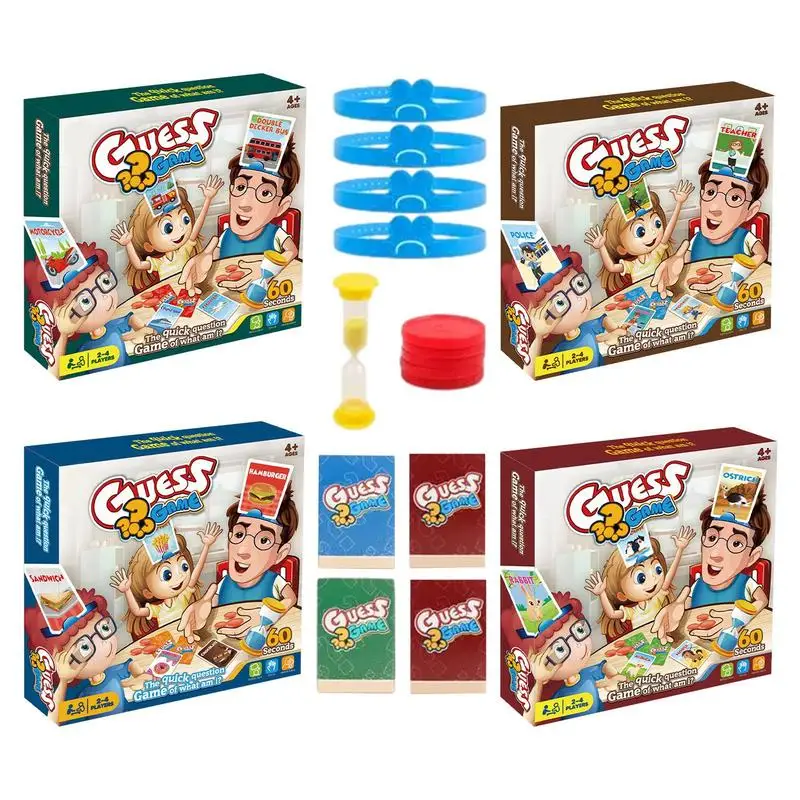 

Guess Game Card Games Toys Cards For Adults And Kids Portable Card Games guessing Toys For kids toys and games Accessories