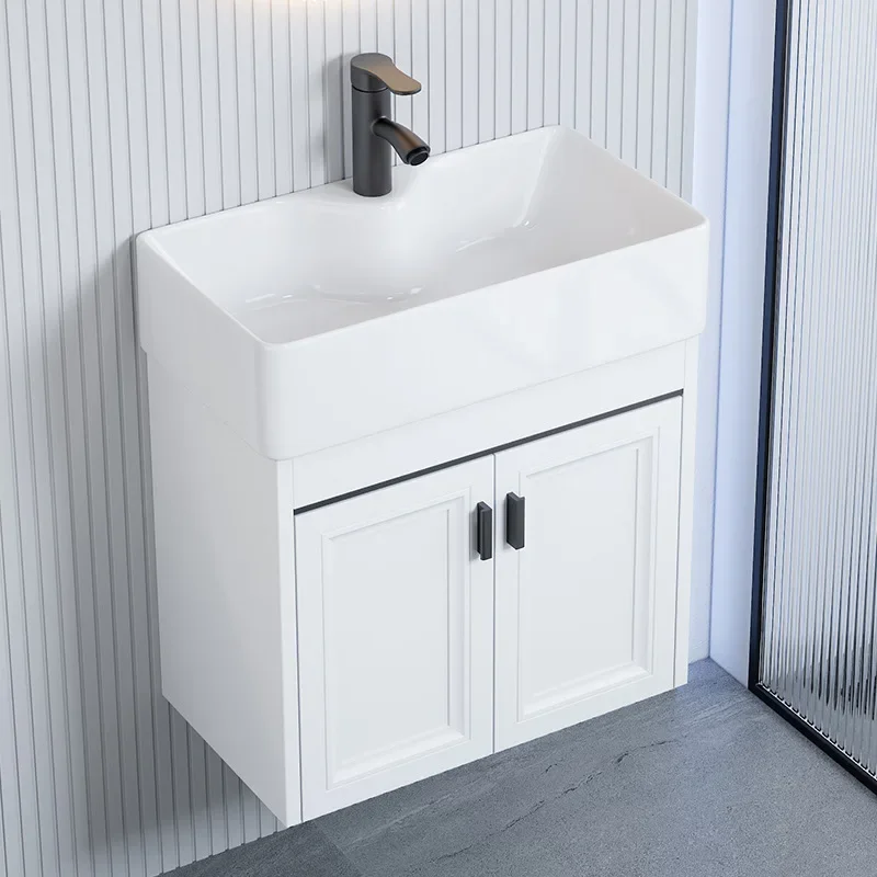 

Salon Bathroom Vanity Ceramic Wooden Cabinet Doors Modern Sink Storage Unit Bathrooms Cabinet Luxury Princess Home Furniture