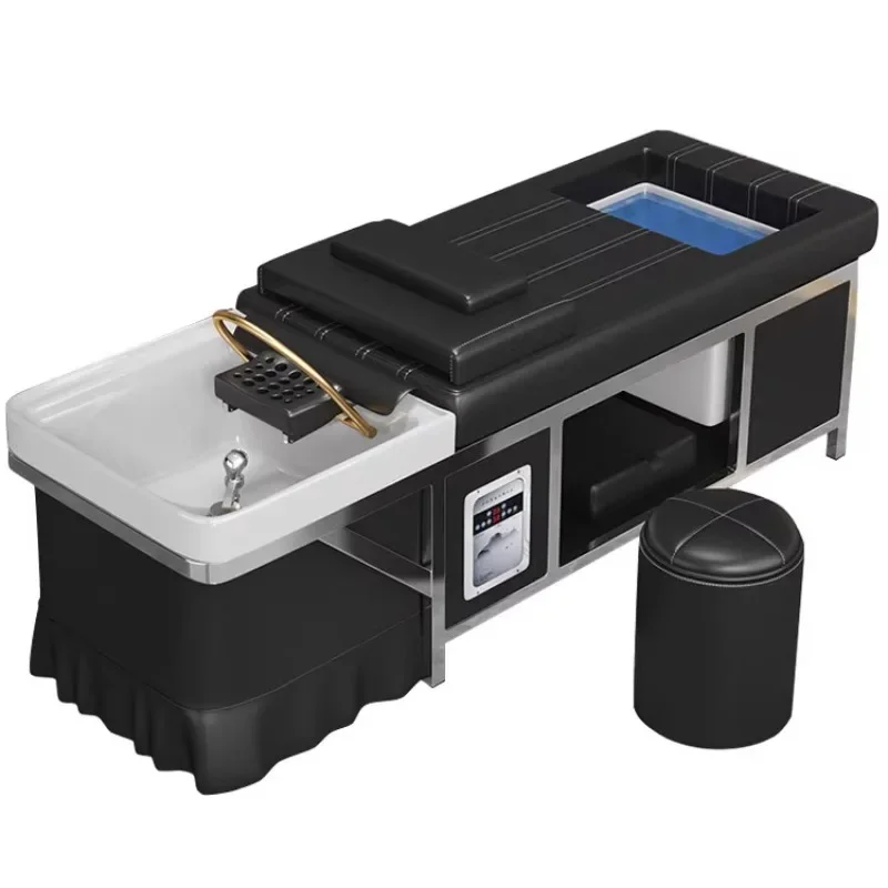 

Nordic Creative Shampoo Chairs Modern Head Spa Massage Shower Shampoo Bed Haircutting Salon Furniture Silla Peluqueria