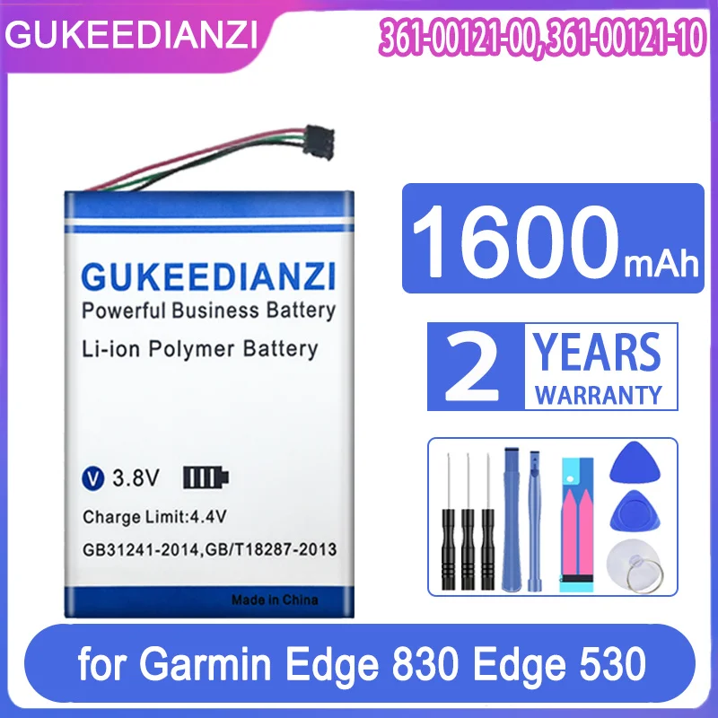 

GUKEEDIANZI Replacement Battery 361-00121-00 361-00121-10 (463450) 1600mAh for Garmin Edge 830 530 GPS Repair