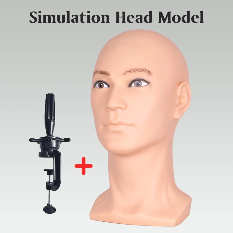 

Мужская модель головы, мягкая игольная шляпа, парик, очки, галстук-бабочка, маска для глаз, маска для дисплея головы манекена