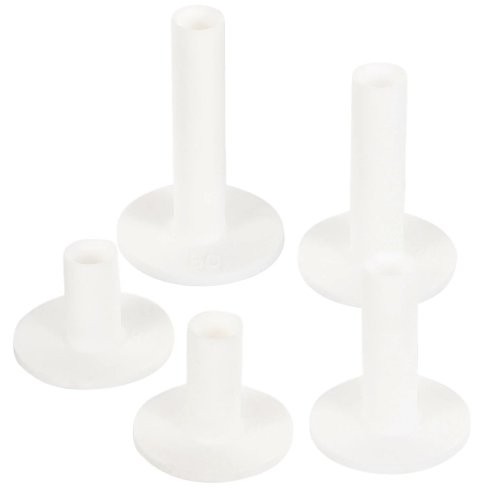 Flexível Silicone Golfs Tee Titulares, Prático Golf Ball Stands, 5pcs