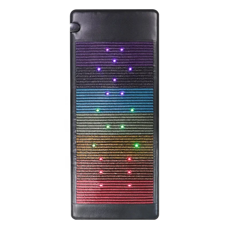 Photon Light Wave Jade Crystal Heating Mattress, Multicolor Thermal Therapy Mat for Body Relaxation