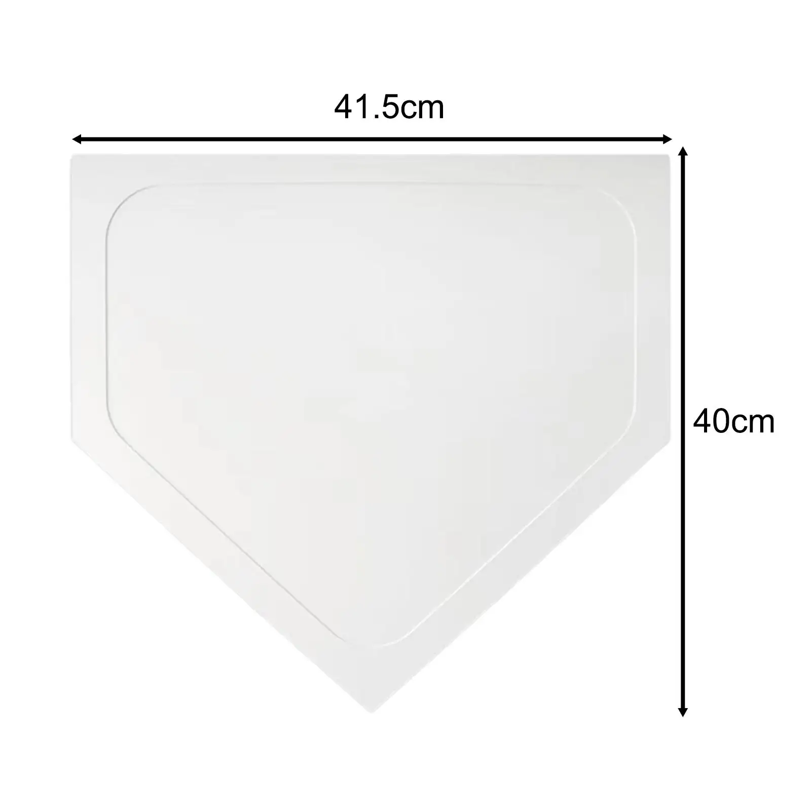 

Softball Baseball Base Set Waterproof Throw Down Plate for Outdoor Indoor Garage Practice Training Aid