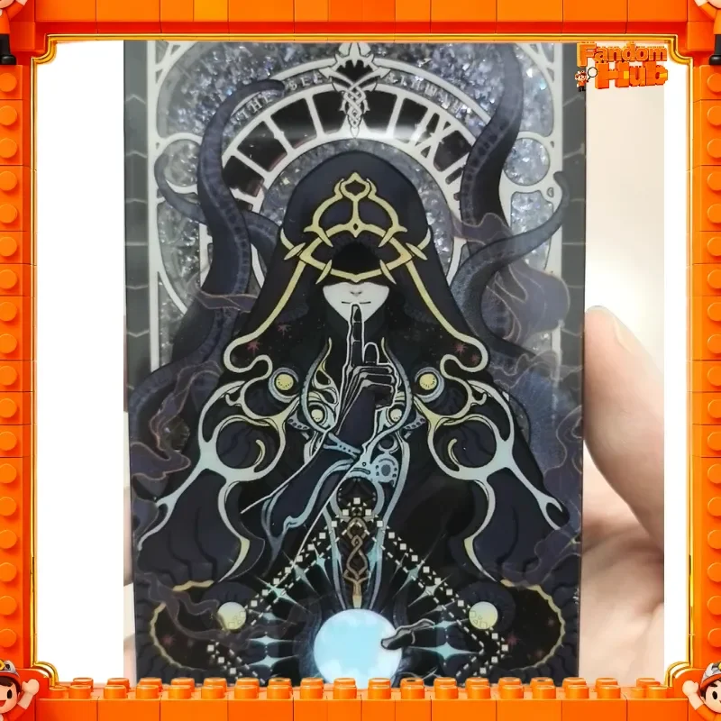 Genuíno senhor dos mistérios palhaço klein moretti anime merch caminho 9 seer para caminho 0 o tolo acrílico fluindo areia mahjong tijolo brinquedo