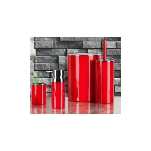 Primanova Lenox 4 Piece Bathroom Set Red