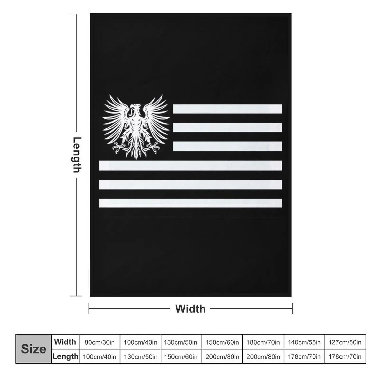 American Prussian Flag Throw Blanket Picnic Luxury Throw Baby Blankets