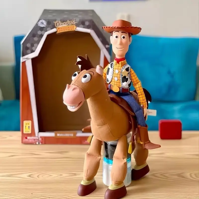 New Original Toystory Toy Story 4 Woody Mount Hearts Horse Bullsey 18 Inch Interactive Sound Models Toys Kids Cute Present Hot