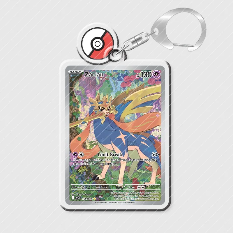 Keychain Bag Charms for Pokemon Dawn Mega Charizard X EX Meowth Zacian Yamper Piplup Wooper Oricorio Anime Game Collection DIY