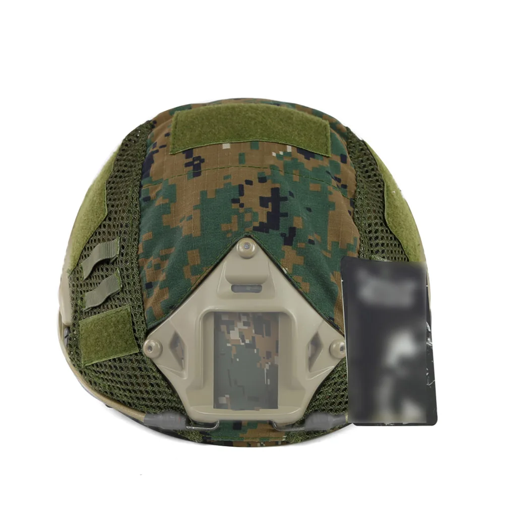 

Camouflage Cover Military Style Protective Head Cover Durable Stable Buckle For Hiking Climbing