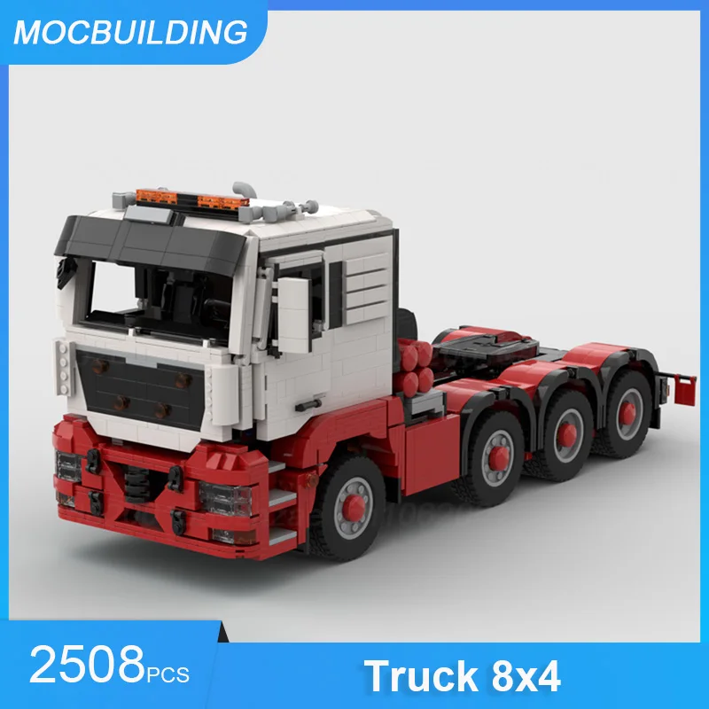 MOC Building Blocks Truck 8x4 Model DIY Assemble Bricks Transportation for Toys Trailers Educational Collect Xmas Gifts 2508PCS