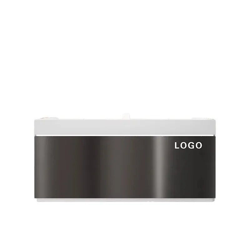 Simple stainless steel checkout page Modern clothing store Small light luxury front desk Restaurant reception desk Beauty