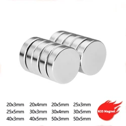 20x5 mm Powerful Magnetic Rare Earth Magnets 20x3 mm Super Strong Magnet Disc 20x5mm Round Neodymium Magnet 20*5 25x5 30x5 40x5