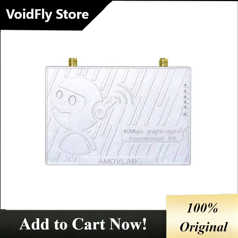 VoidFly 2.4G Video & Data Module LQ: Drone Star-shaped Mesh Networking, 3km Range, SBUS Remote Control, Ethernet Port, Low Laten