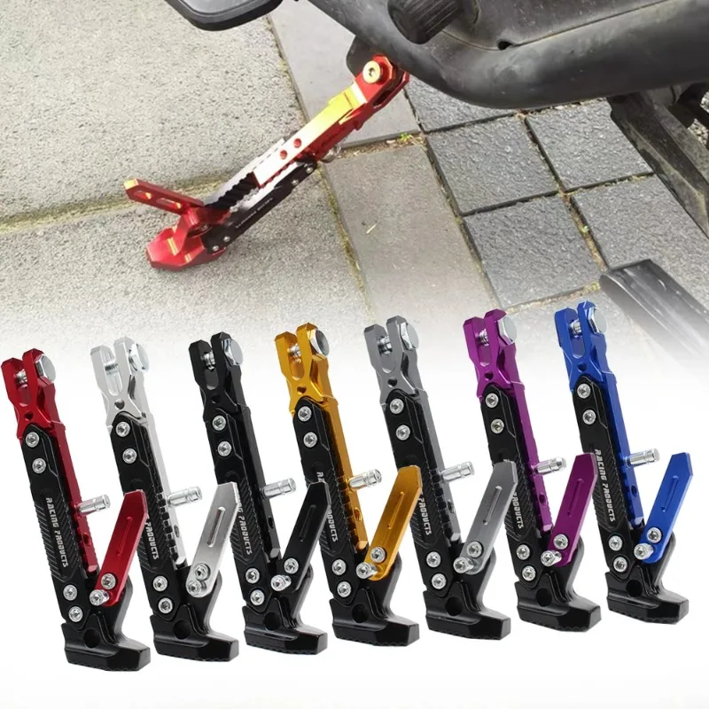 

Motorcycle Kickstand Parking Kick Stand Bracket Foot Side Supportor Crutch Holder Dirt Bike Motorbike Universal Tripod Alloy