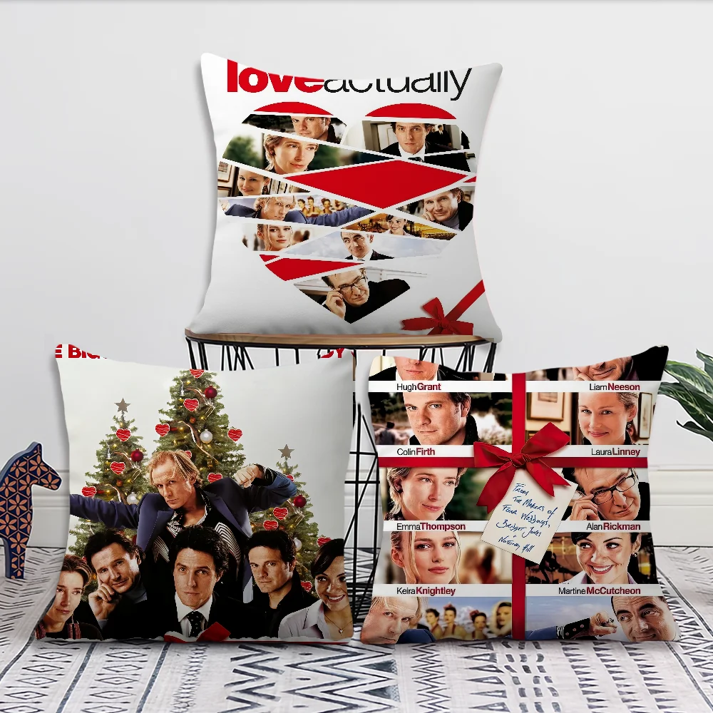 Movie L-Love A-Actually Comfortable soft Pillow Case for Sofa Living Room Home office Decor and Protective Covers