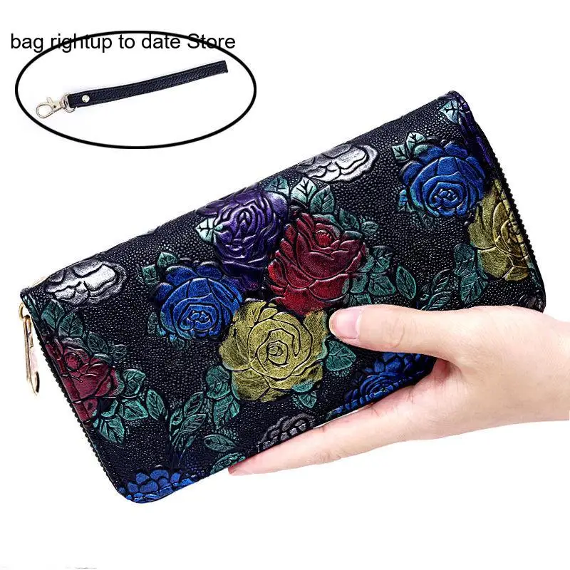 Leisure Commuting Multifunctional Large Capacity Korean Version Zipper Mobile Phone Long Wallet for Women
