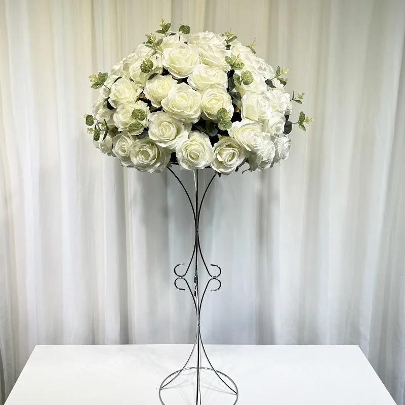 Simulation rose ball wedding stage layout simulation flower dining table living room exhibition hall decoration flower ball whol