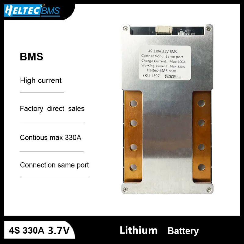 

Whosesale Heltec BMS 3S 4S Balance 80A 300A 330A 12.6V/16.8V Battery Protection Board Li-ion /12V Car Start/RV/Energy Storage