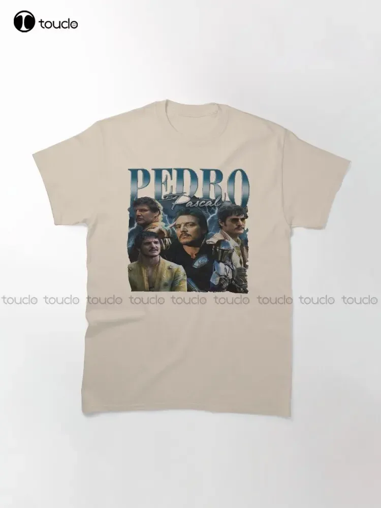 Pedro Pascal Glasses | Pedro Pascal Agent | I Love Timothee Chalamet Pedro Pascal Cursed Fan Collage Classic T-Shirt Xs-5Xl