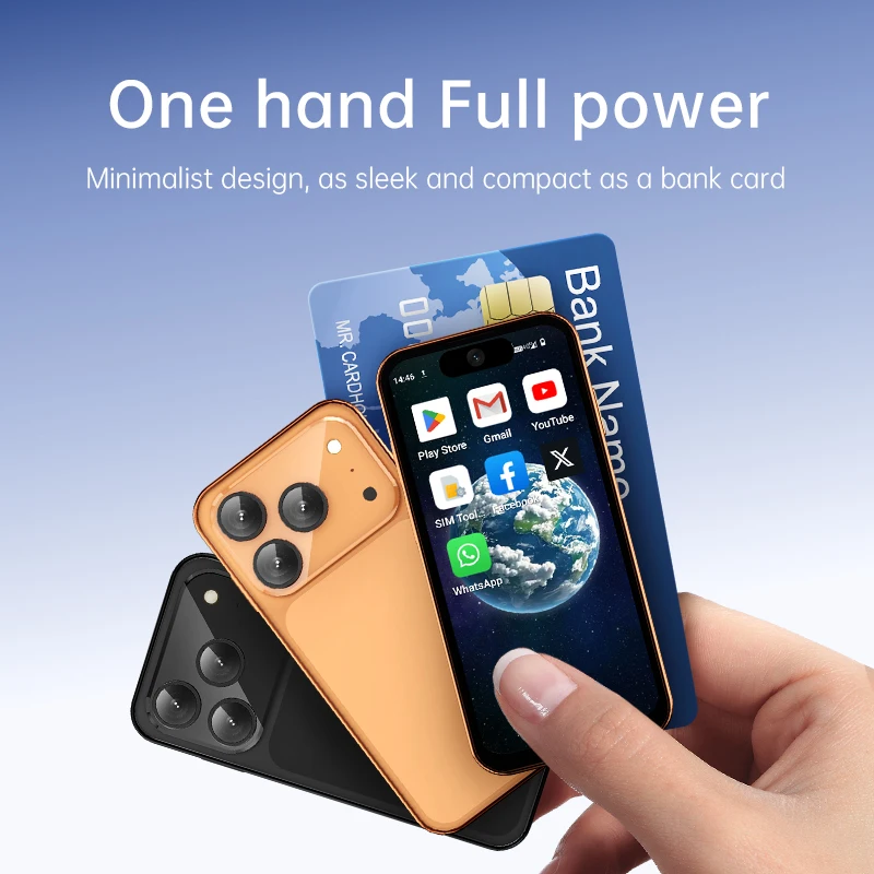 SOYES XS19 Pro Mini Smartphone Android 12 LTE 4G 3.88'' 4GB RAM 64GB ROM Dual SIM 2000mAh Face Unlock Small Mobile Phone