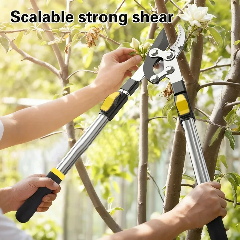 2026Garden Tree Pruning Shears High Branch Pruning Tool Long Reach  Handle Fruit  Picker Pruner Garden Tools