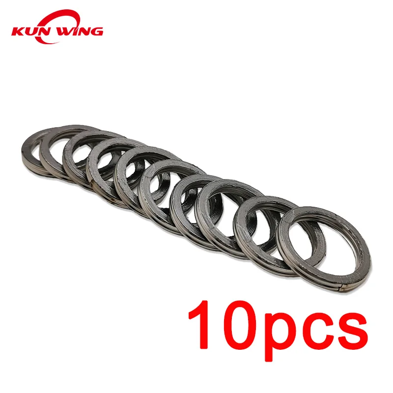 10 Pcs Muffler Exhaust Pipe Gasket for GY6 49cc 50cc 60cc 70cc 80cc 110cc 150cc 125cc Scooter Bike ATV Moped Motorcycle