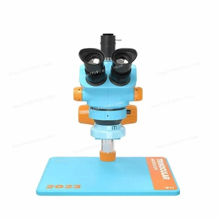 RL-M5T Pro-B11 Trinocular HD Microscope, 7X-50X Zoom for Mobile Phone Repair with Large Aluminum Base