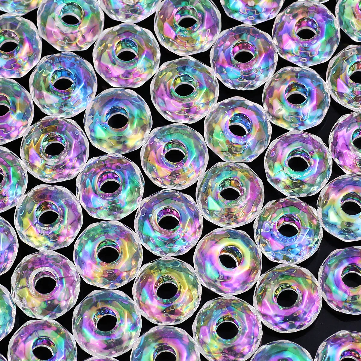 10 mm Acryl-Perlen-Herz-DIY-Set für die Schmuckherstellung, geeignete Perlenketten, Armbänder, lose Perlen-Accessoires