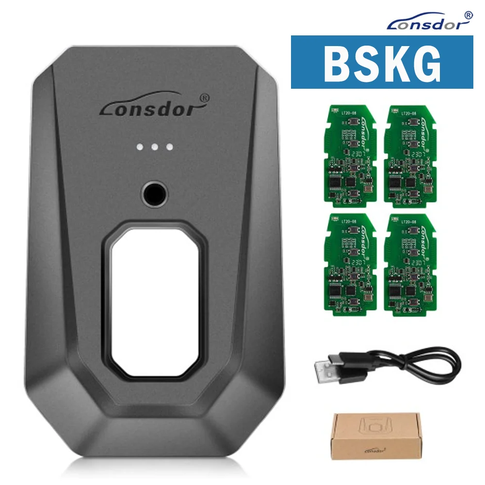 Lonsdor BSKG Bluethooth generador de llaves inteligente, compatible con teclas 4D/8A/BA, frecuencia de modificación y botones para la serie LT20