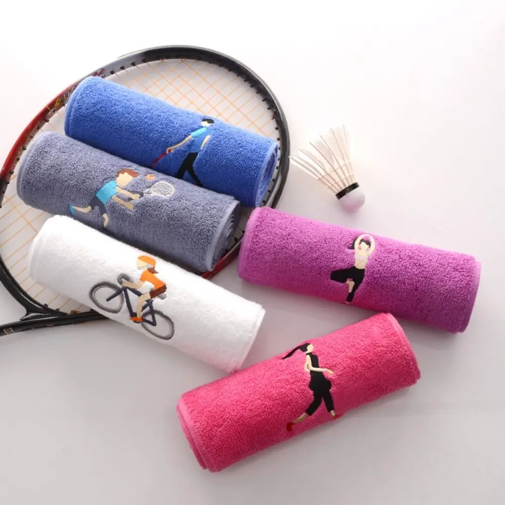 New Drying Cotton Towel High Quality Solid Color Breathable Sports Towel Portable Absorbs Sweat Yoga Towel Outdoor Camping