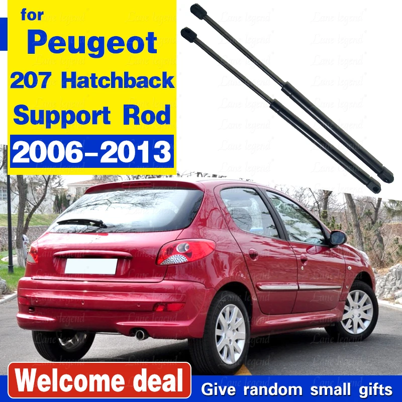 Rear Tailgate Boot Gas Struts Support Hydraulic Rod For Peugeot 207 Hatchback WA WC 2006 - 2013 Gas Spring Car Accessories