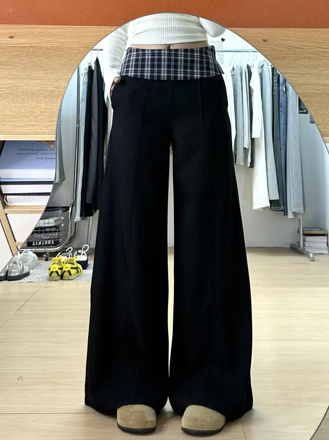 

Широкие брюки Bla для женщин, повседневные костюмные брюки с двойным поясом, свободные, стройнящие, весна 2025, новые, с высокой талией, длинные