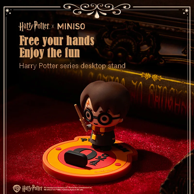 Miniso autentico supporto per telefono cellulare serie Harry Potter per supporto da scrivania supporto carino arredamento per la camera ornamento display regali per bambini