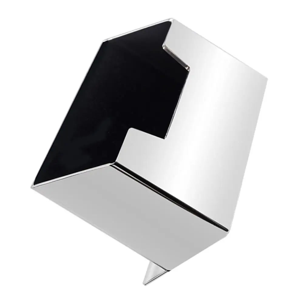 

Business Card Holder Stainless Steel Desk Organizer Mirror Finish Display Multiple Cards Professional Style Name Cards Stand