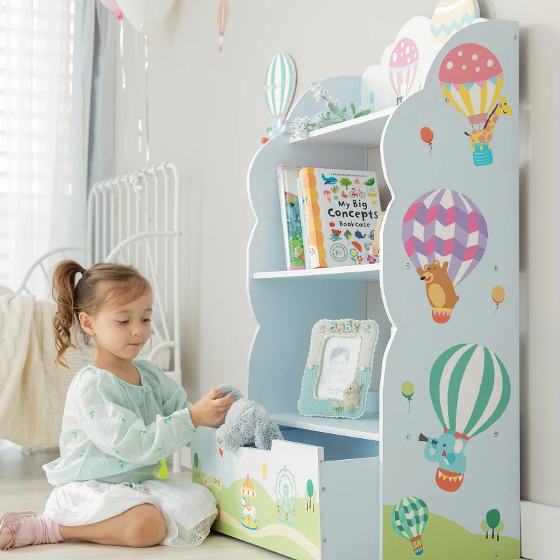 

Hot air balloon study desk, children's small, wooden table, kindergarten mother and baby store